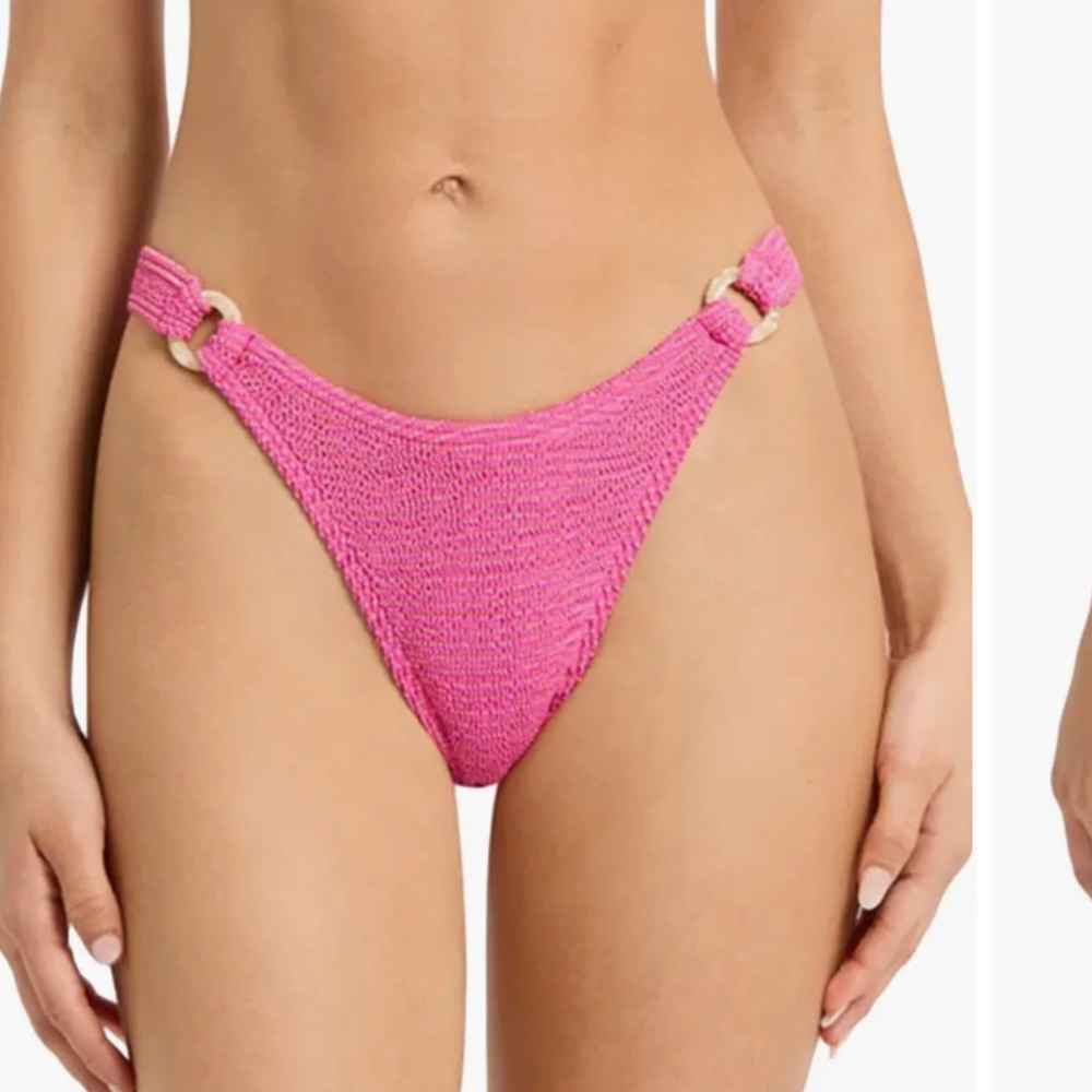 NEW Bond-Eye Ring Scene Metallic O-Ring Bikini Bottoms one size